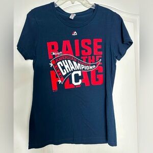 Cleveland Indians 2016 American League Champions women's t-shirt, size medium